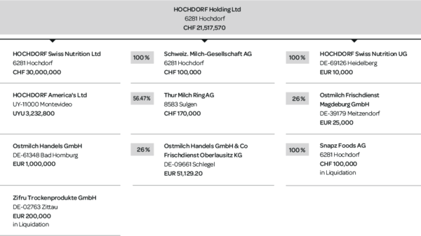 Structure du Groupe HOCHDORF